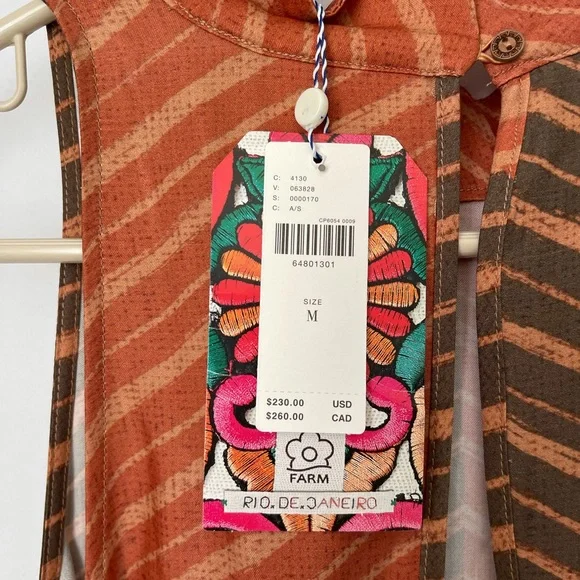 NWT ANTHROPOLOGIE Farm Rio halter maxi dress Size M - Picture 4 of 10